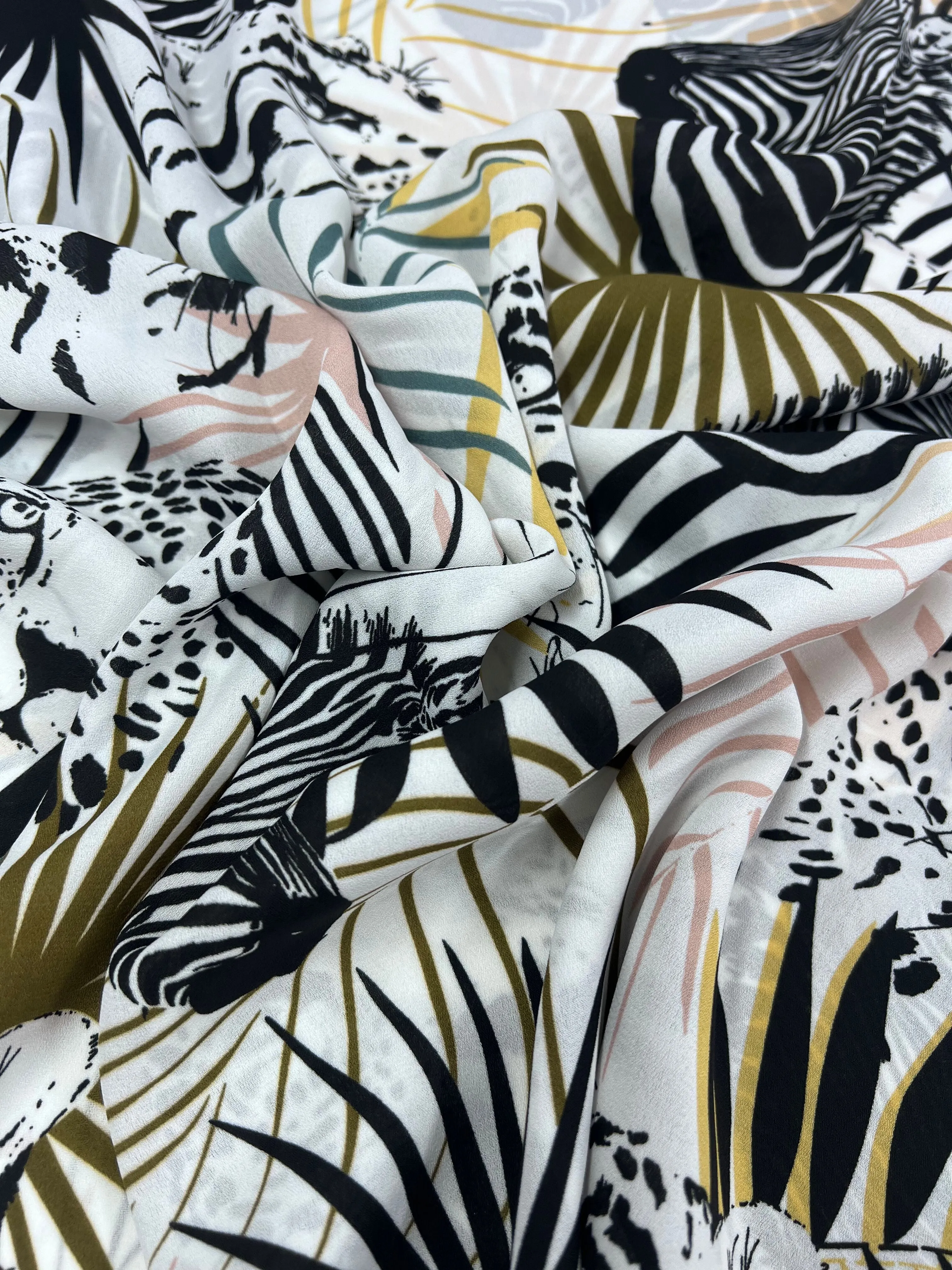 Printed Crepe - Safari - 150cm