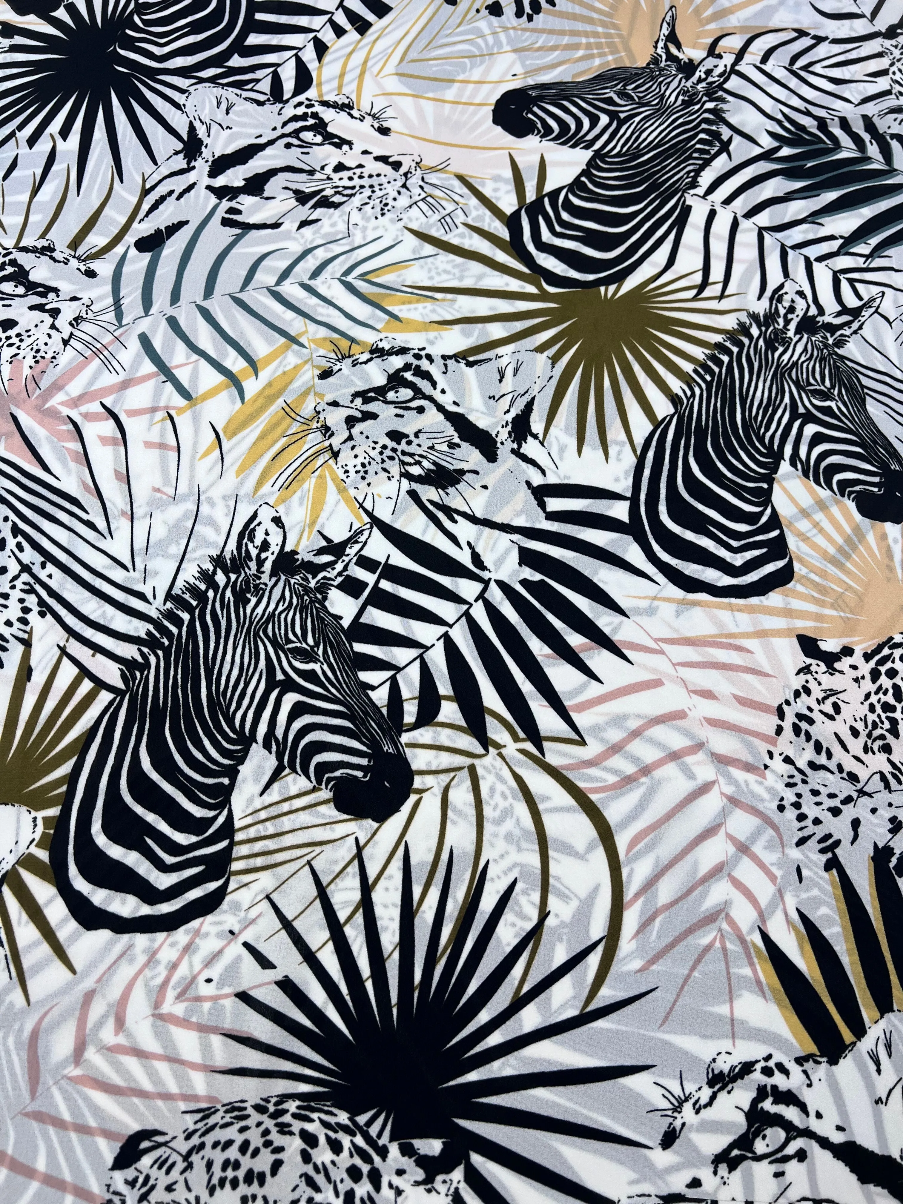 Printed Crepe - Safari - 150cm