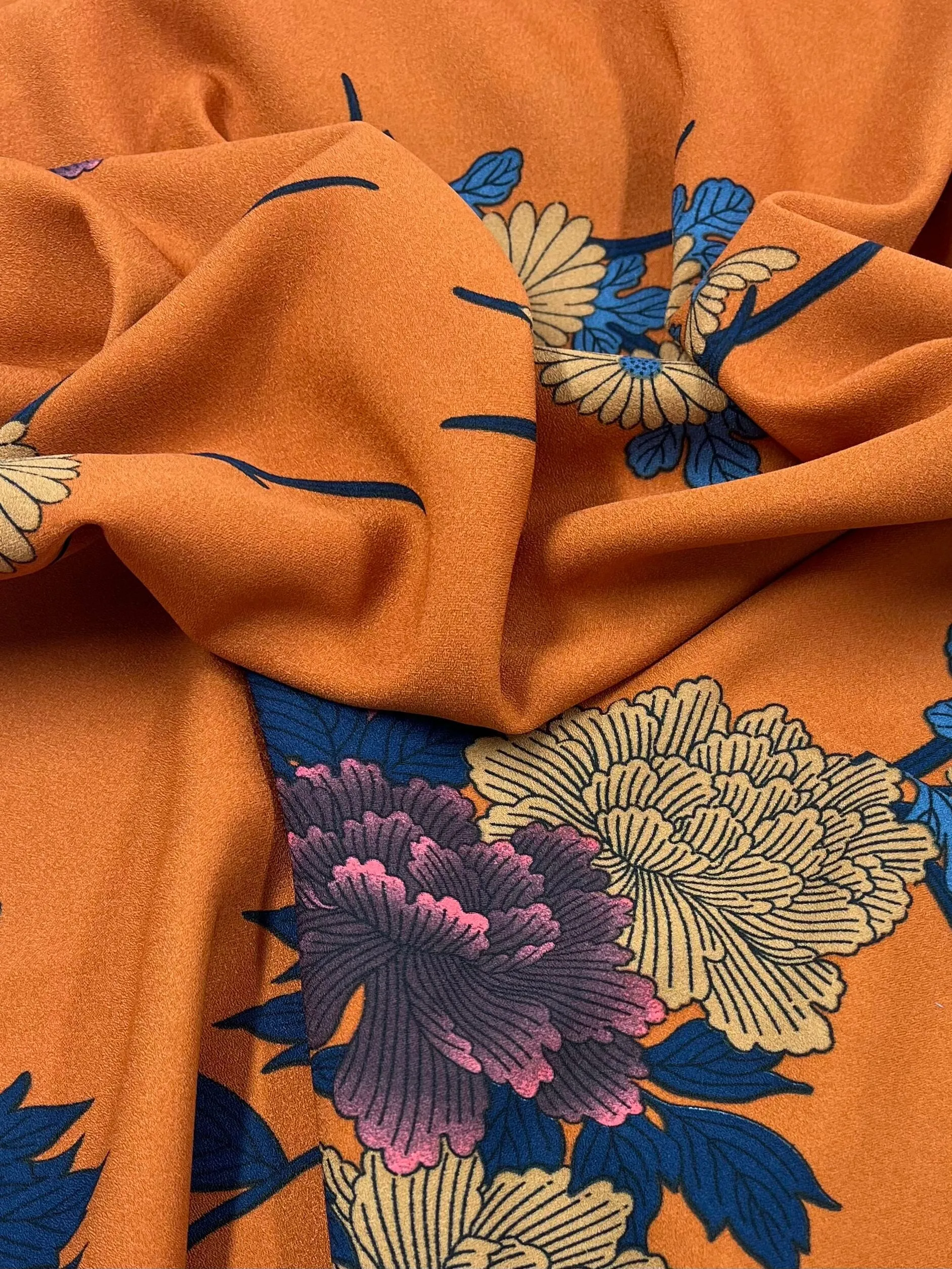 Printed Crepe - Tuscan Flor - 150cm
