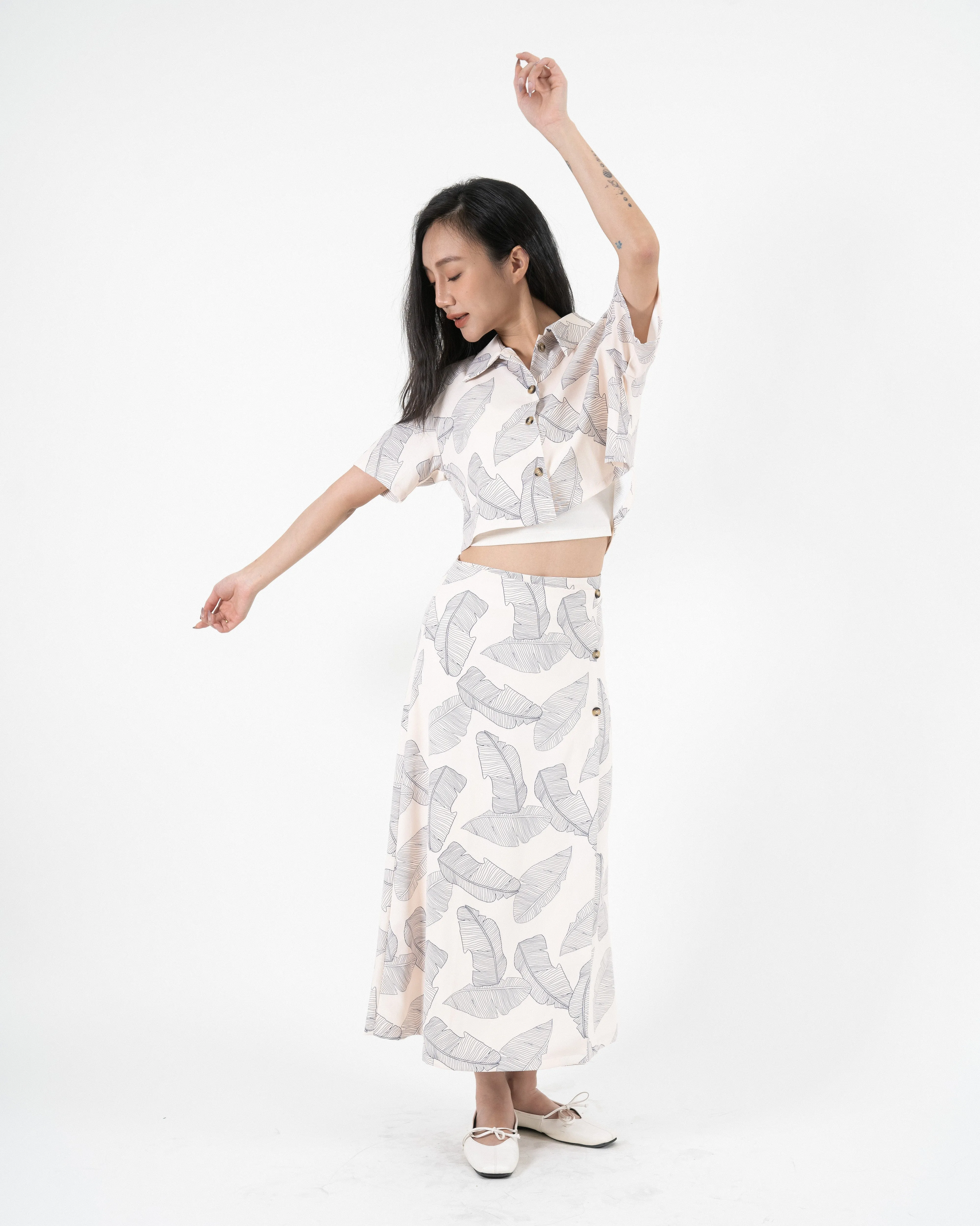 Printed Floral Short Sleeve Shirt (Printed)