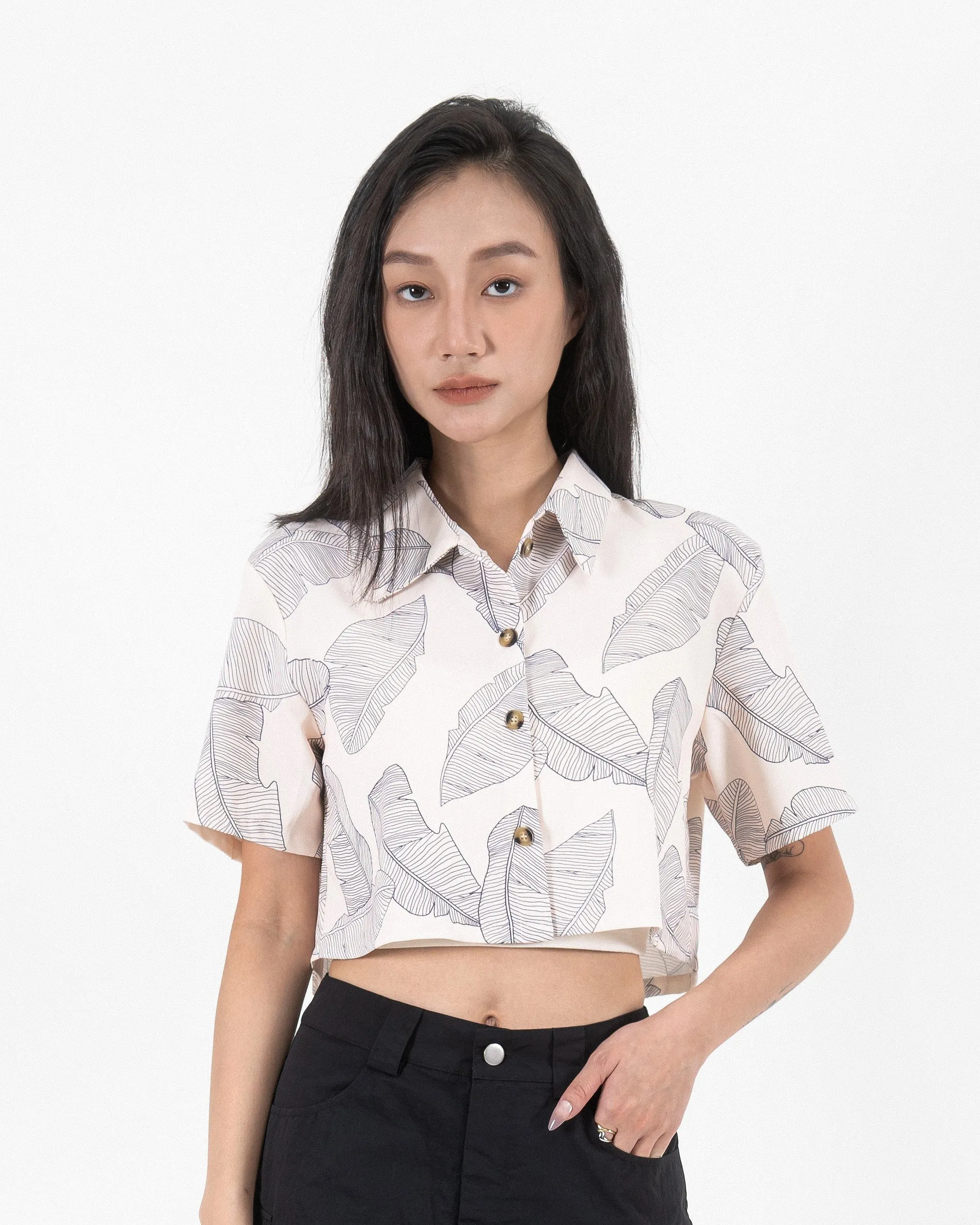 Printed Floral Short Sleeve Shirt (Printed)