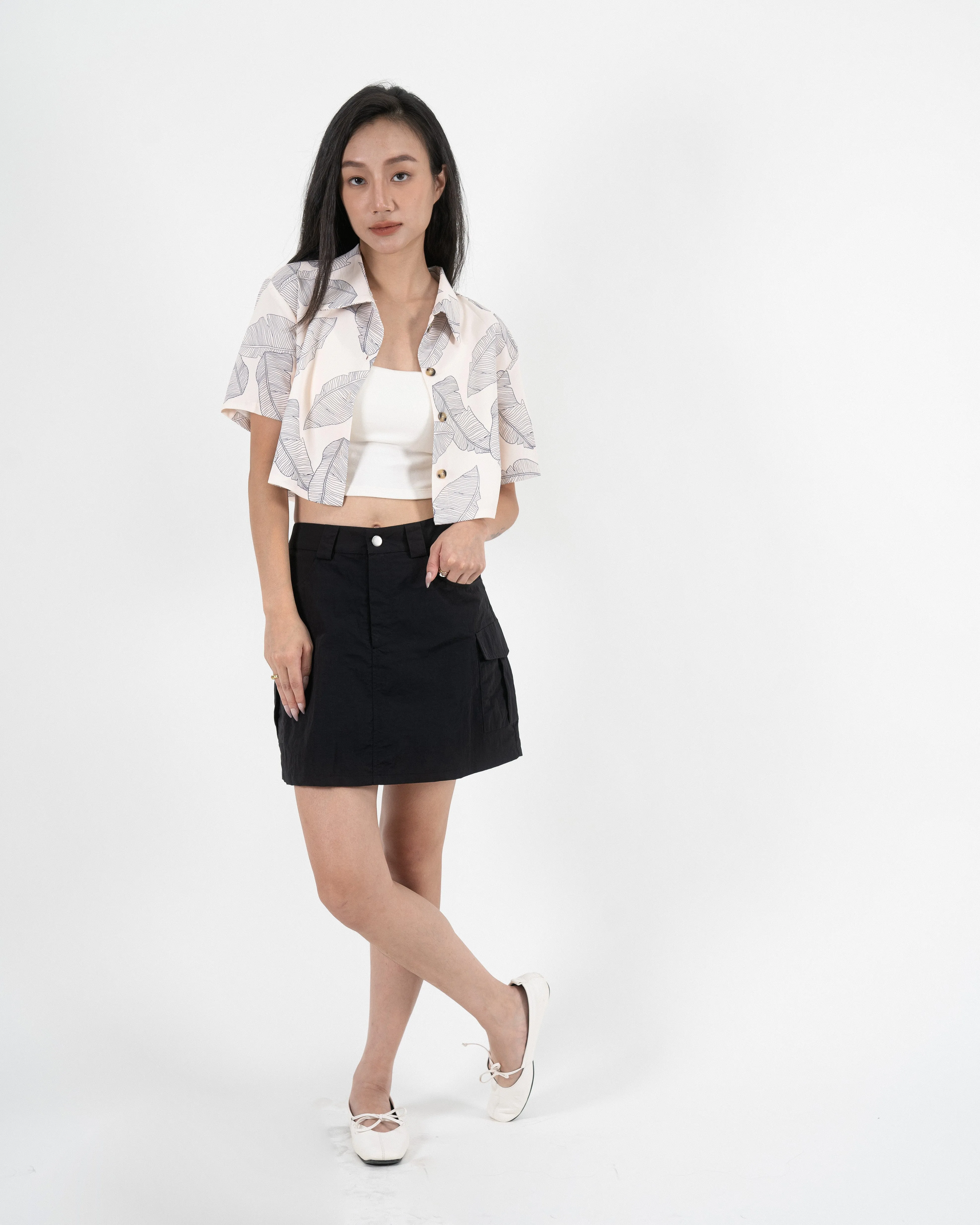 Printed Floral Short Sleeve Shirt (Printed)