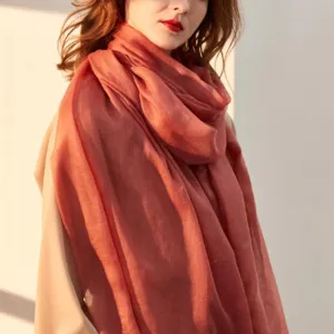 Pure Cashmere Women Ultra Thin Pashmina Shawl and Wraps Solid Color