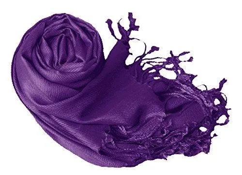 Purple Pashmina Shawl Wrap Scarf