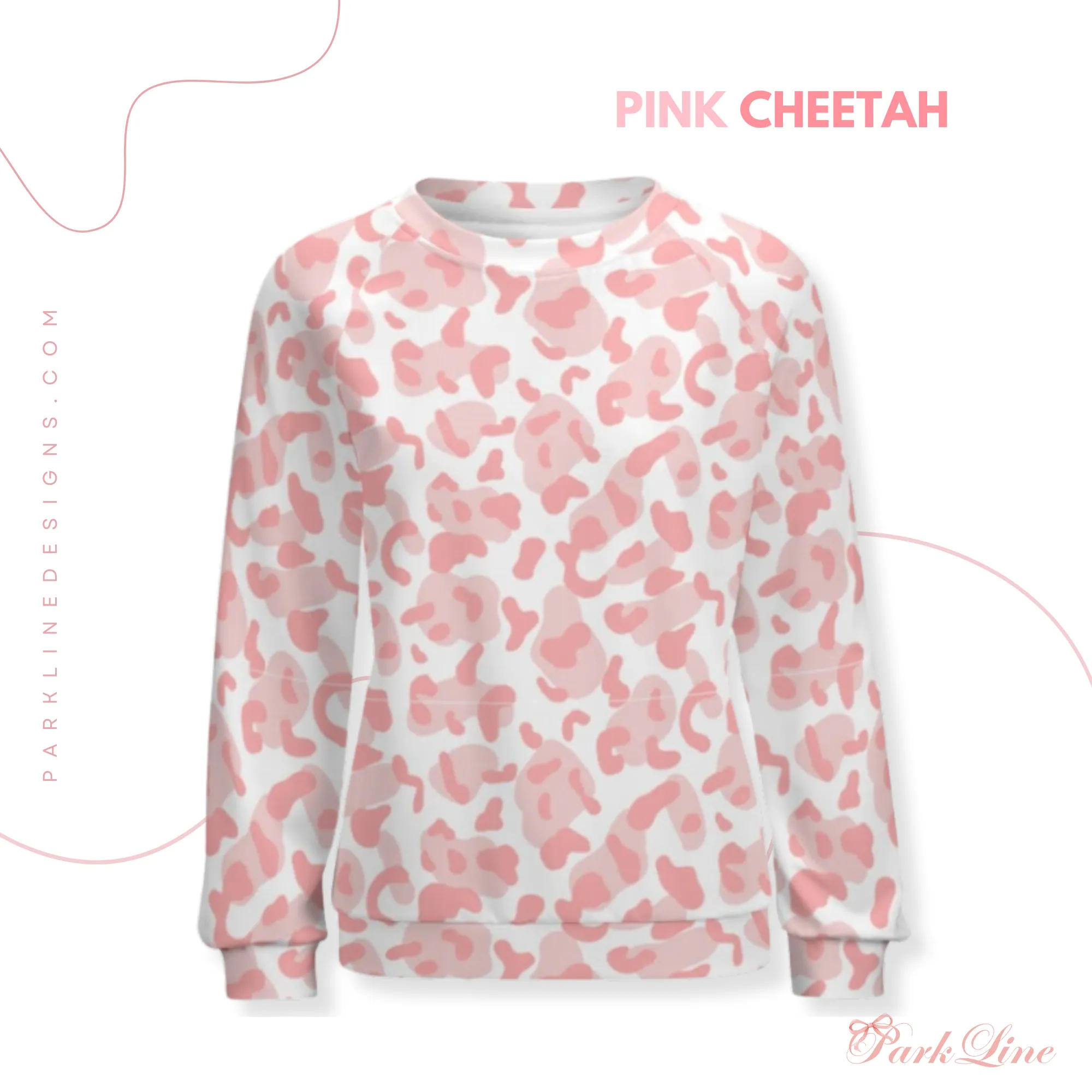 Rainbow Cheetah Women's Raglan Crewneck Sweatshirt | Cozy Autumn & Winter Crewneck