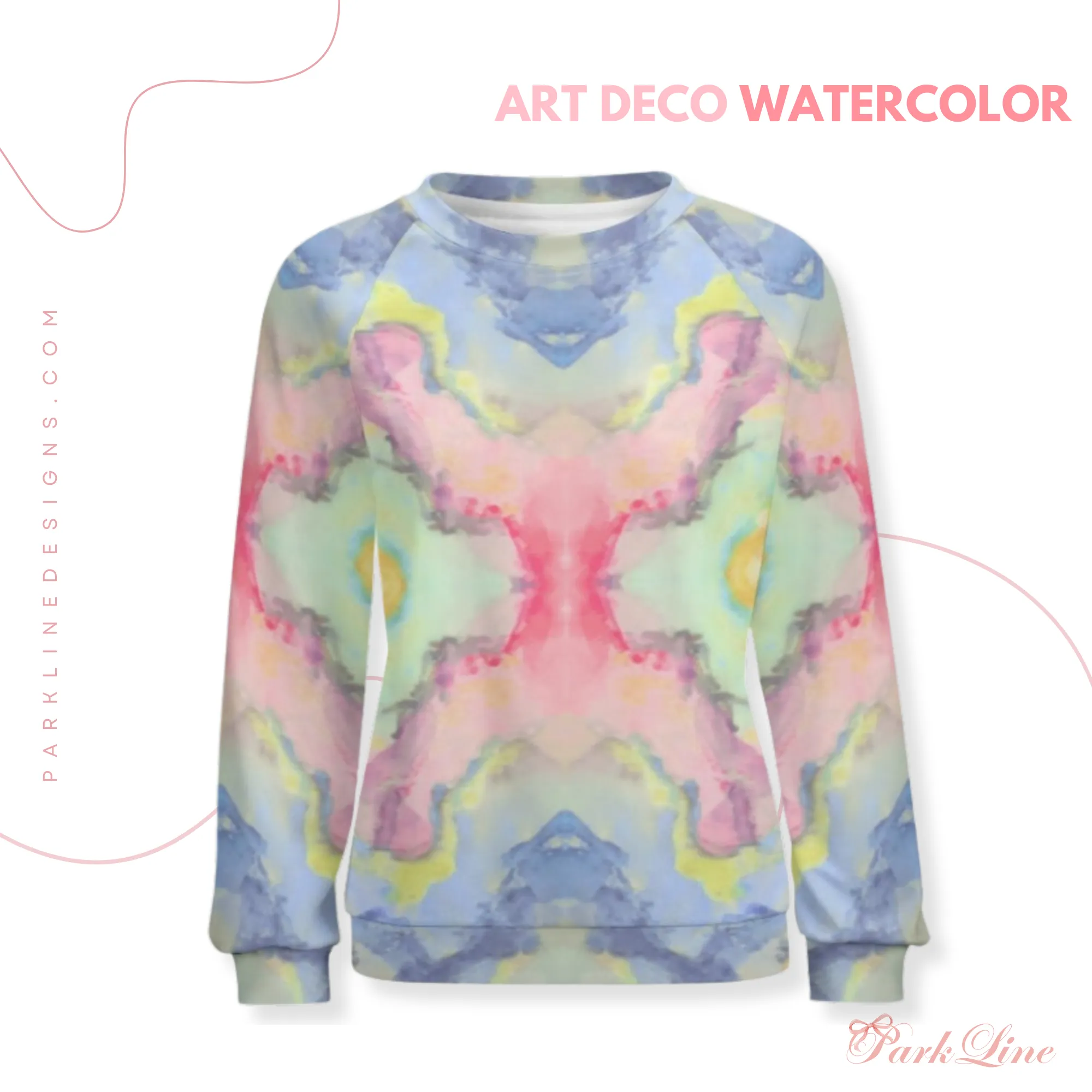 Rainbow Cheetah Women's Raglan Crewneck Sweatshirt | Cozy Autumn & Winter Crewneck