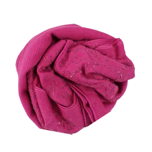 Satin Border Sequin Scarf