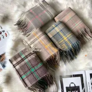 Scottish Plaid Tartan Cashmere Scarf For Men & Women