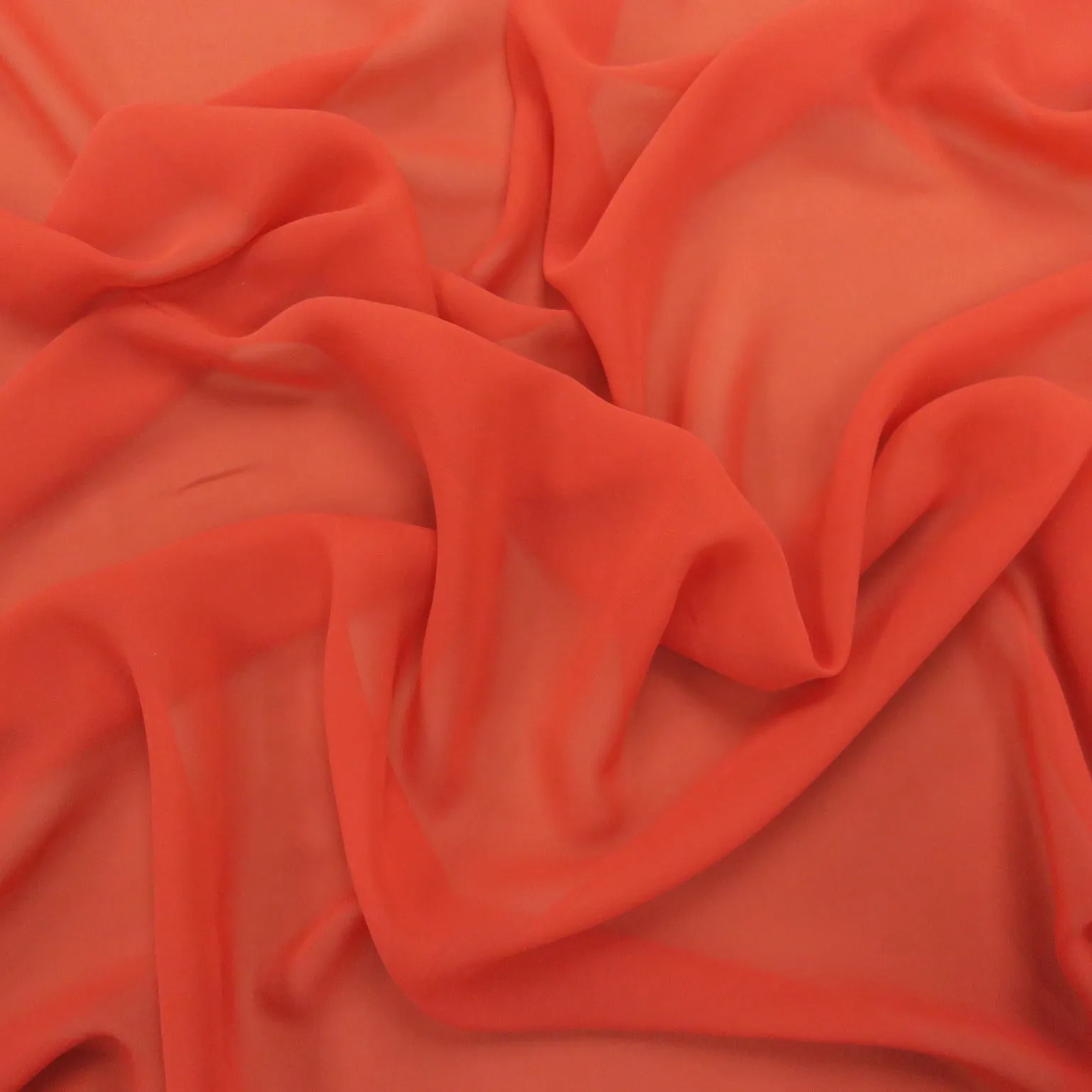 Silk Georgette Chiffon Fabric 54" Rust Solid 10mm 100% Silk