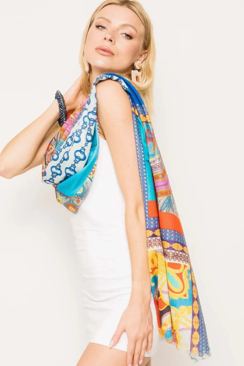 Silk Printed Scarves -  Winter Sale 50% Off - At checkout use code Winter50%