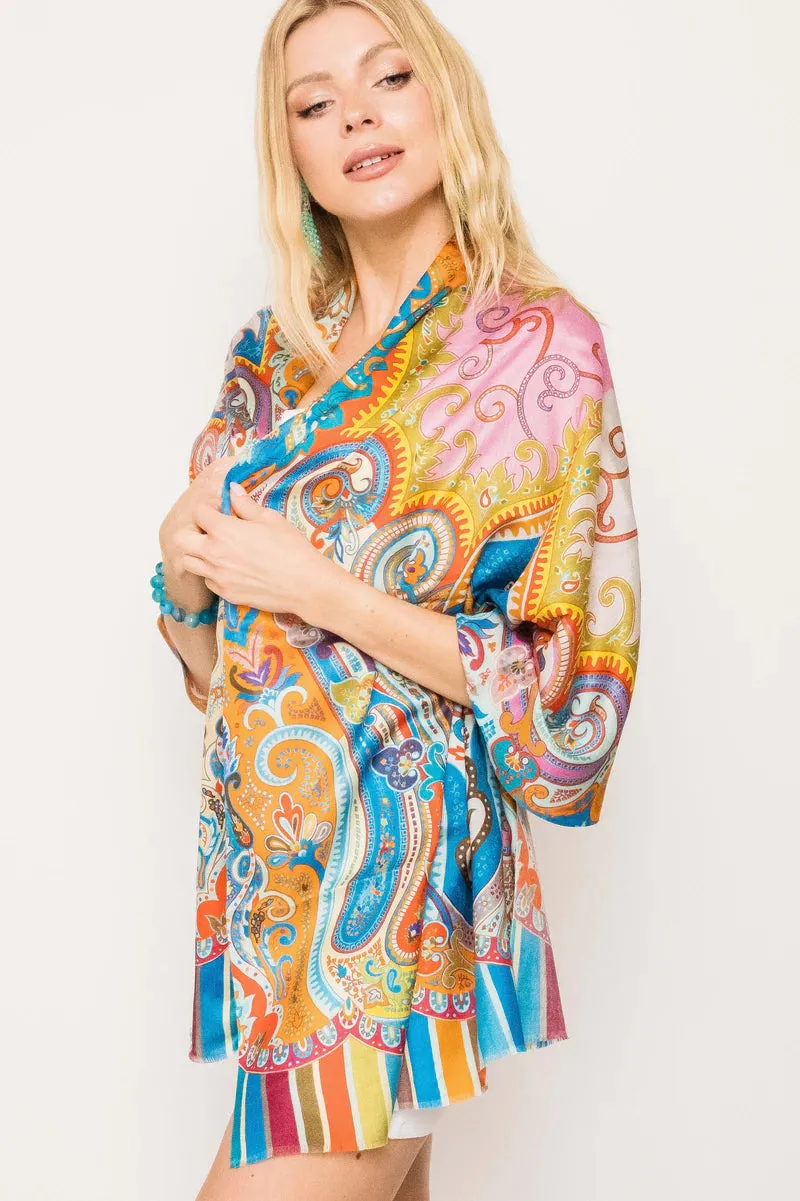 Silk Printed Scarves -  Winter Sale 50% Off - At checkout use code Winter50%