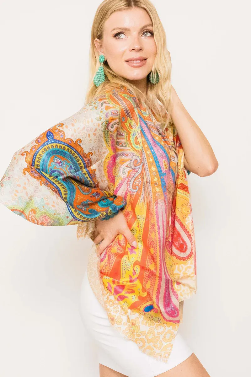 Silk Printed Scarves -  Winter Sale 50% Off - At checkout use code Winter50%