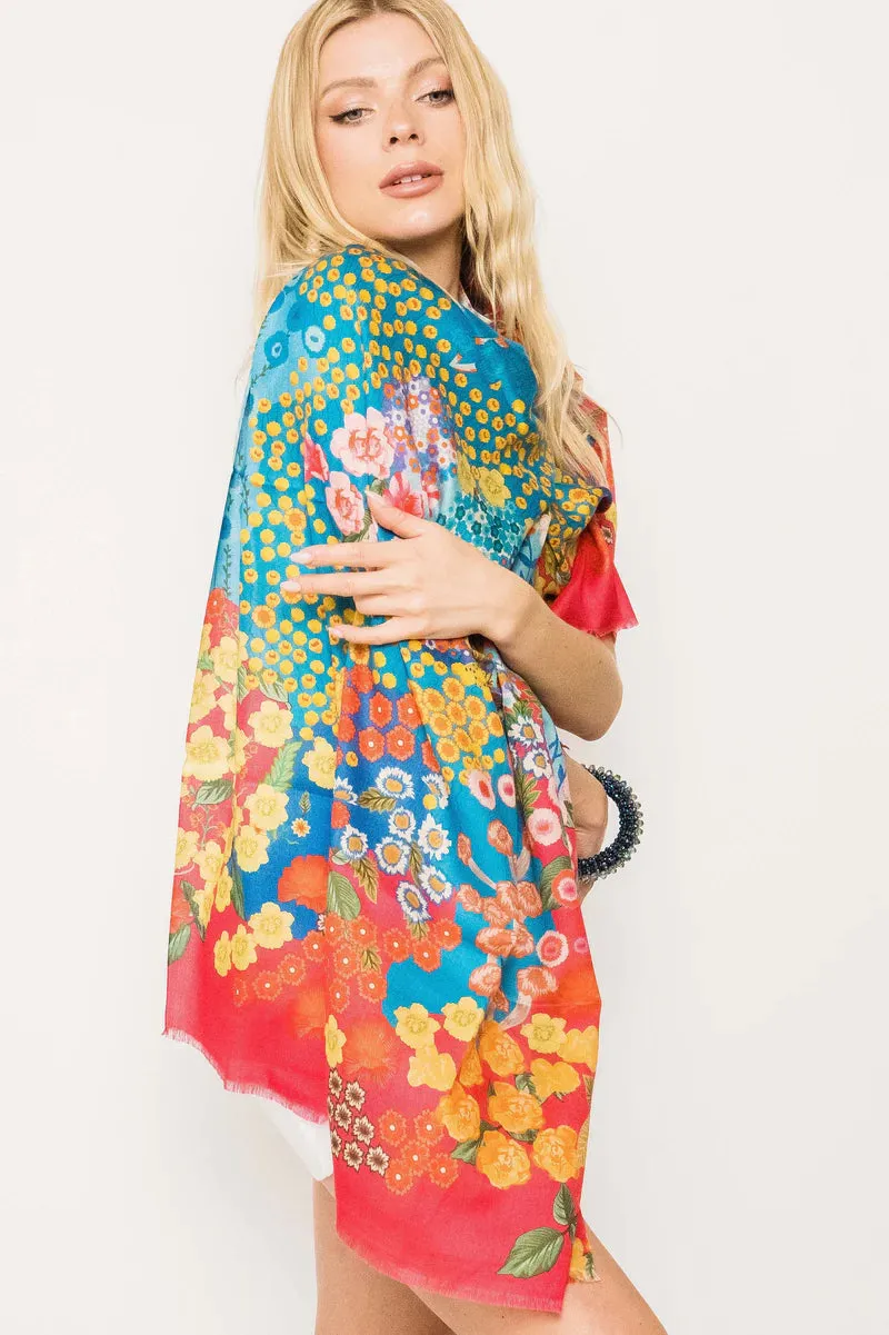 Silk Printed Scarves -  Winter Sale 50% Off - At checkout use code Winter50%