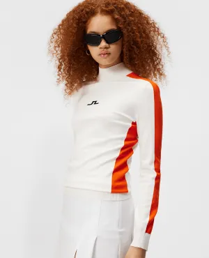 SIZE S - J.Lindeberg Adia Knitted Merino Sweater White