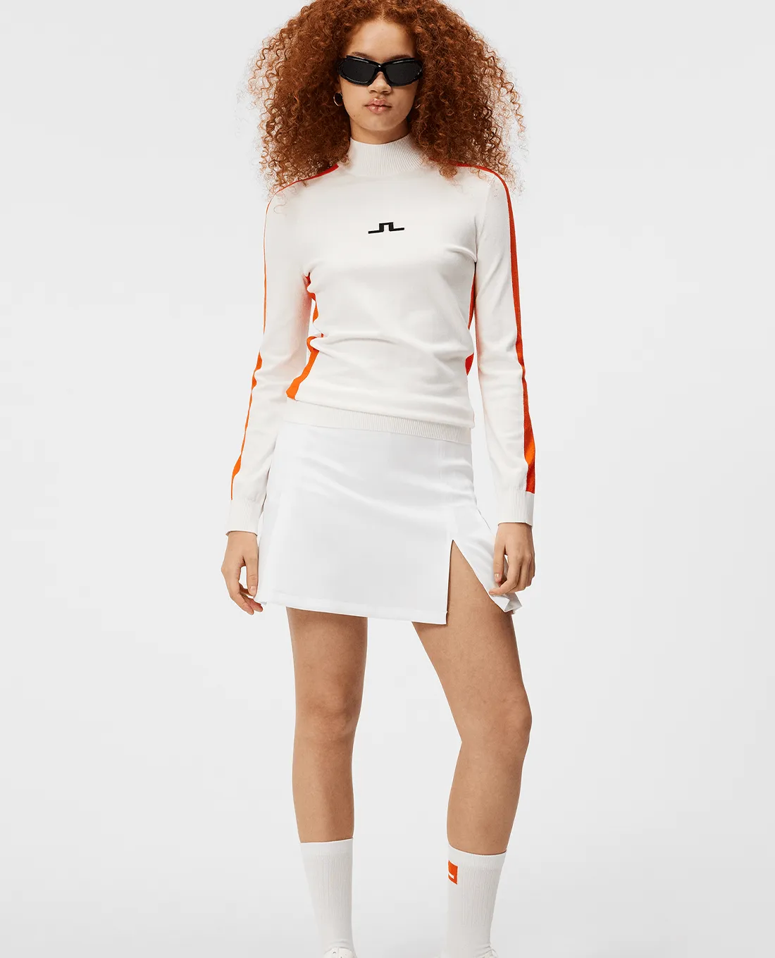 SIZE S - J.Lindeberg Adia Knitted Merino Sweater White
