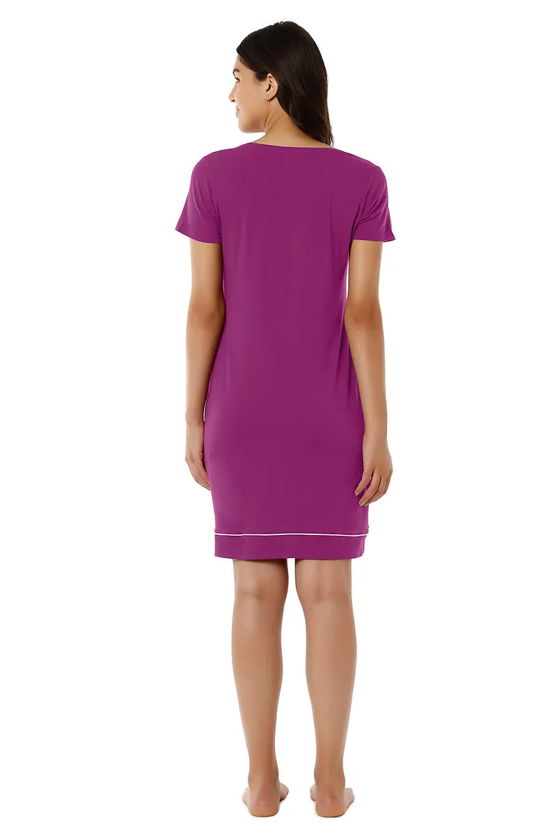 Sleep Dress - Magenta Purple