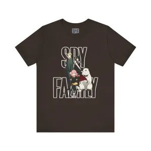 SpyXFamily Anime Fan Graphic Tee - Retro Manga Lover Gift Unisex Jersey Shirt Tshirt, Geek Clothing, Japanese Animation Manga Tee
