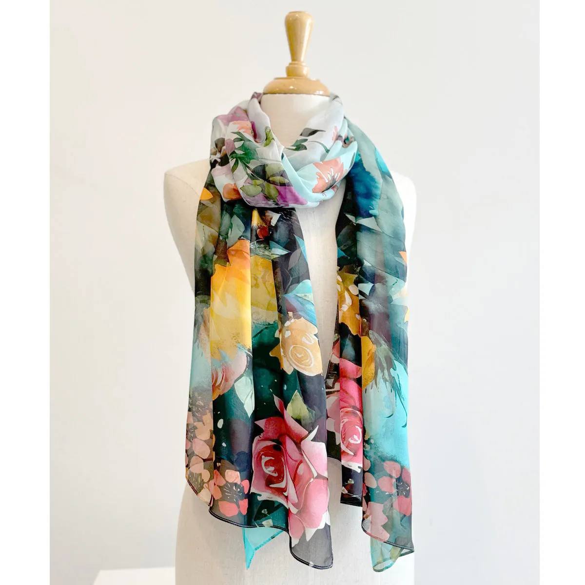 The Artists Label 'Sunflower Dream' Silk Scarf