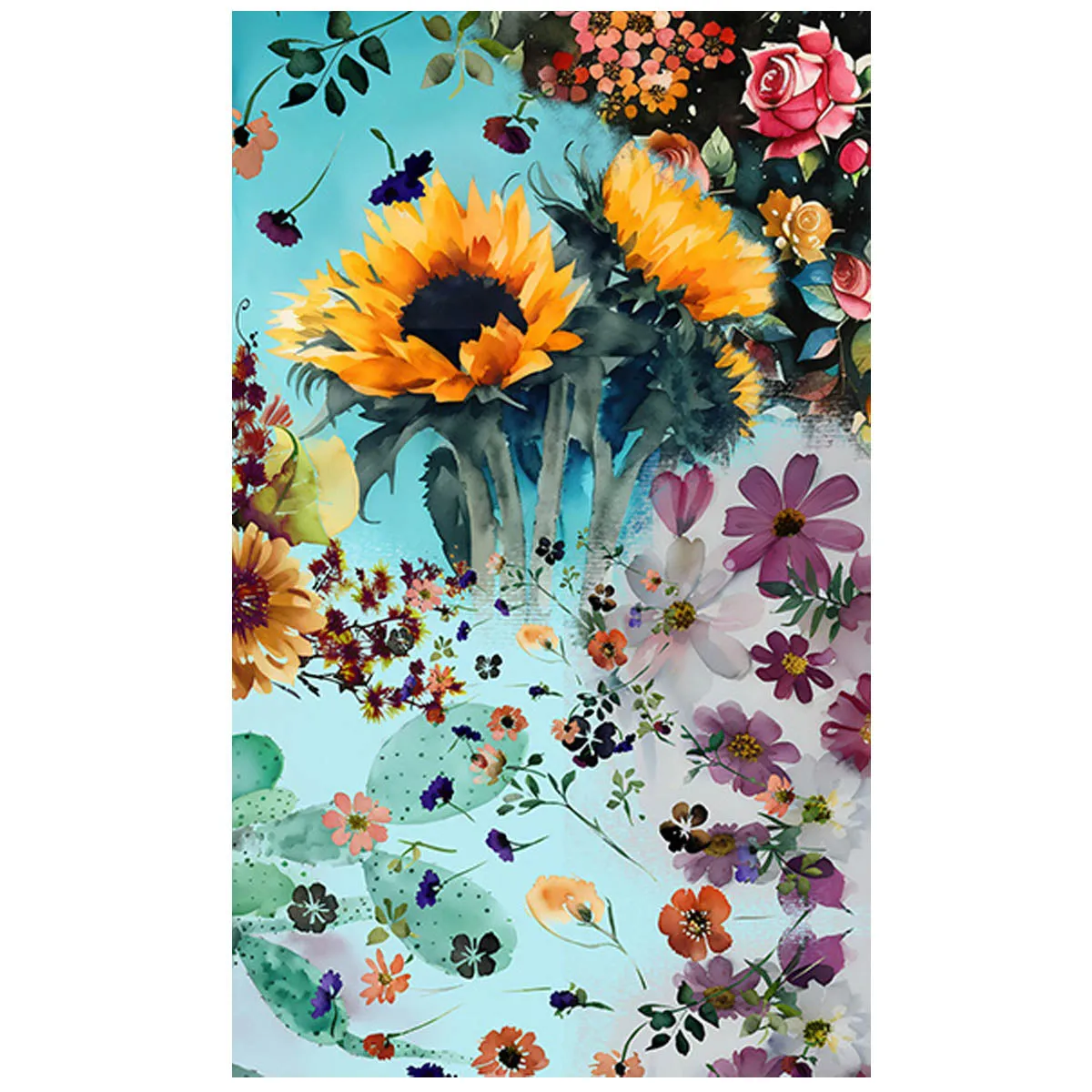 The Artists Label 'Sunflower Dream' Silk Scarf