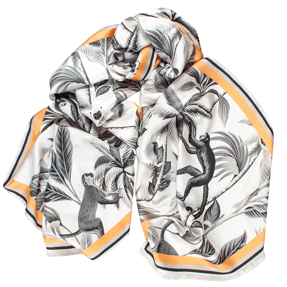 The Safari Set - Monkey Business Silk Scarf