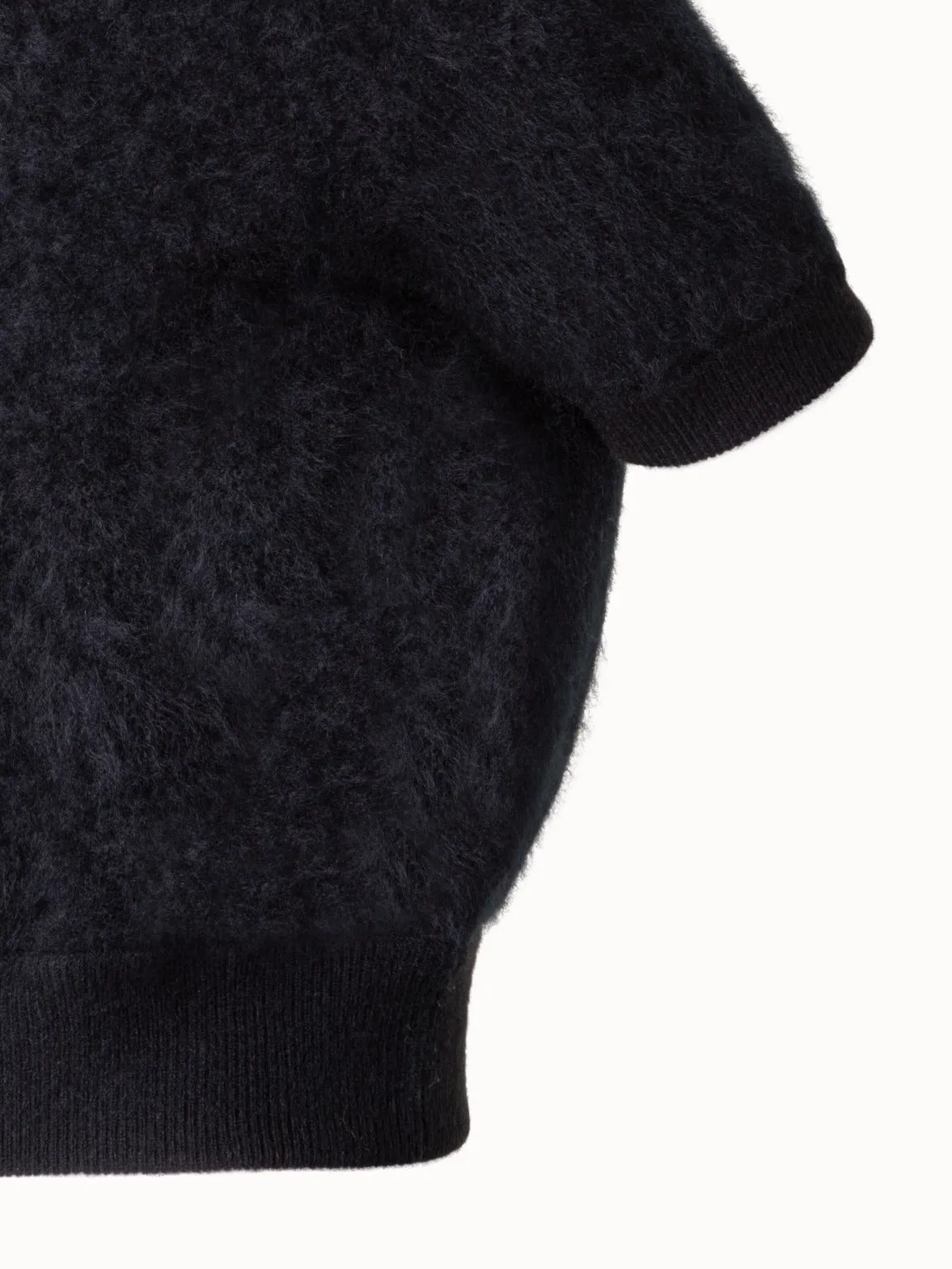 Ultra-Soft Cashmere Short Sleeve Top