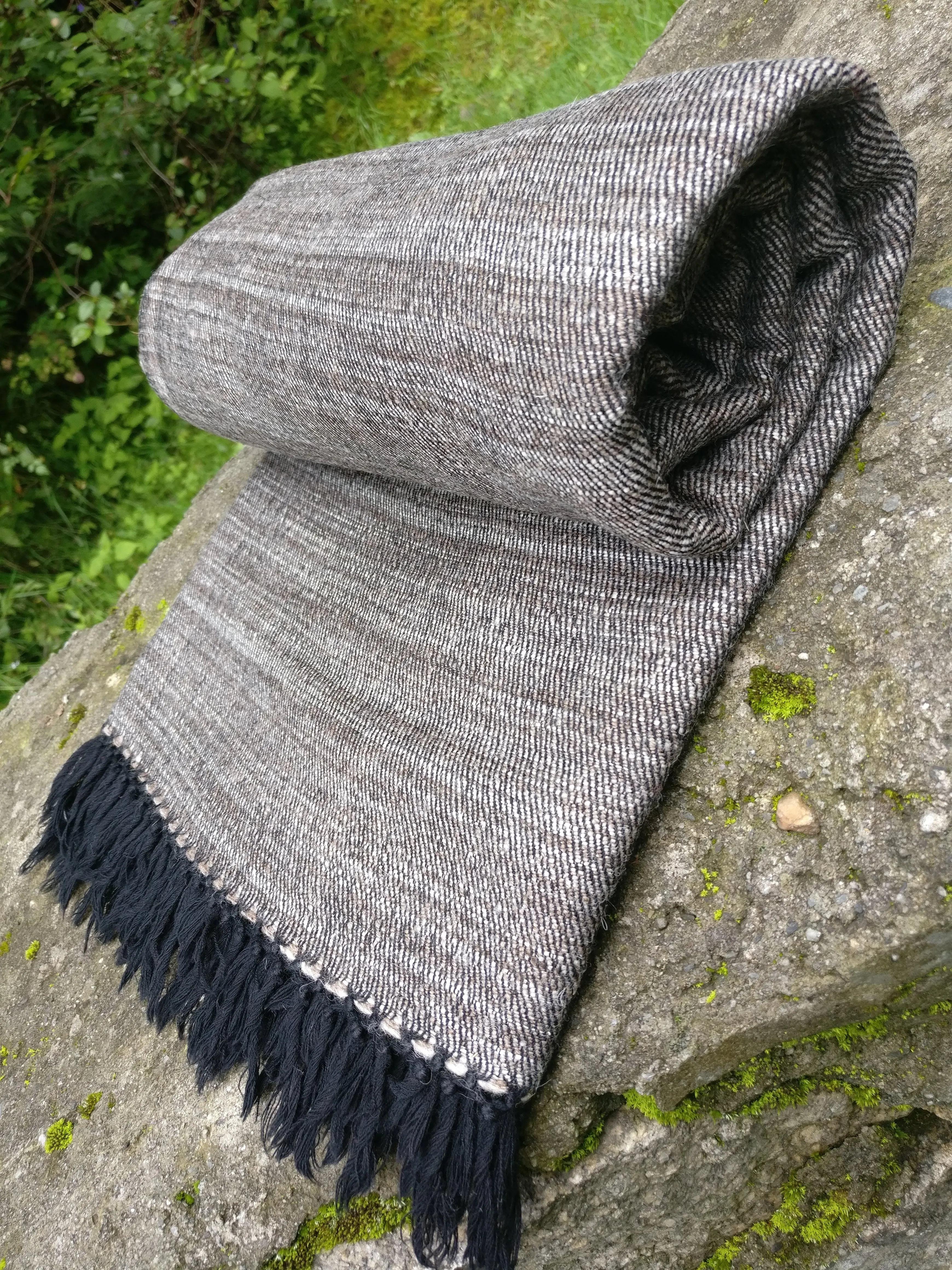 Unisex wool blanket scarf
