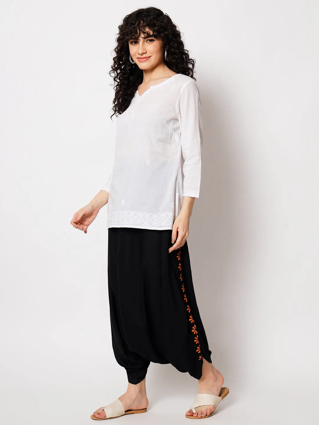 Viscose Border Block Printed Salwar