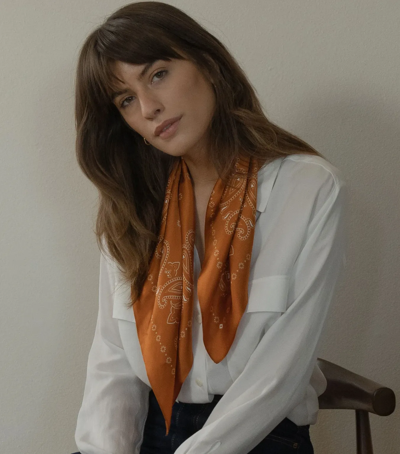western silk scarf