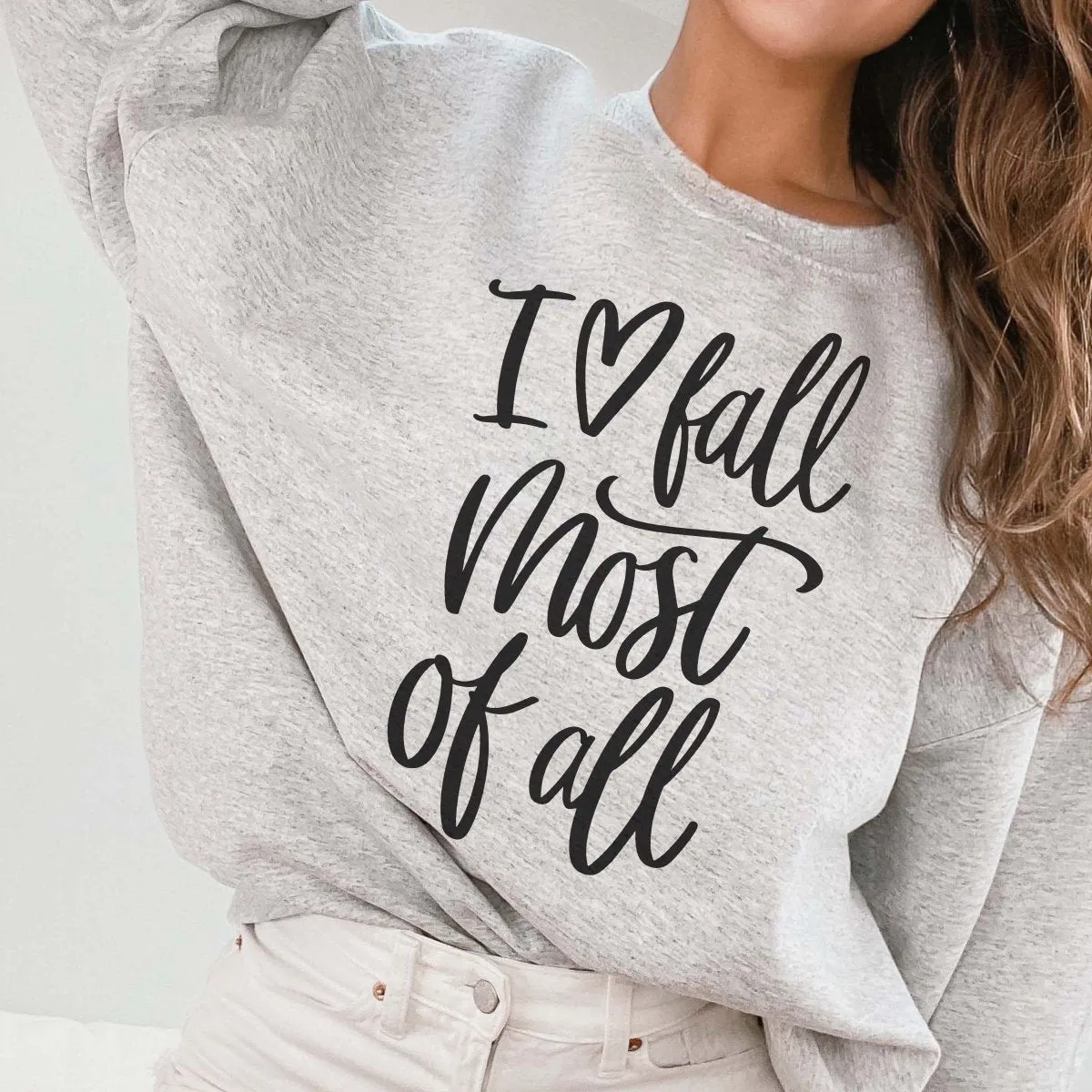 Wild About Fall Heart Wholesale Graphic Sweatshirt - Quick Shipping