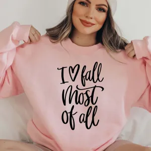 Wild About Fall Heart Wholesale Graphic Sweatshirt - Quick Shipping