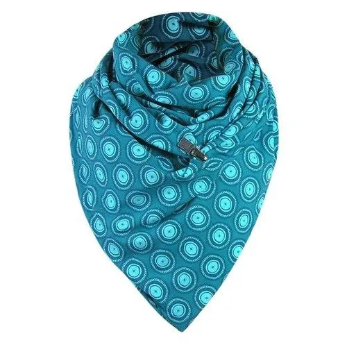 Winter Solid Retro Printing Shawl